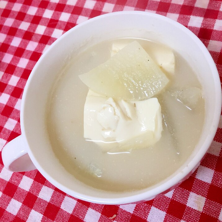 豆腐と大根の白いスープ☆